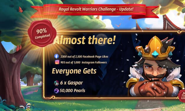 Royal Revolt Warriors Challenge!  – 90% Completed!