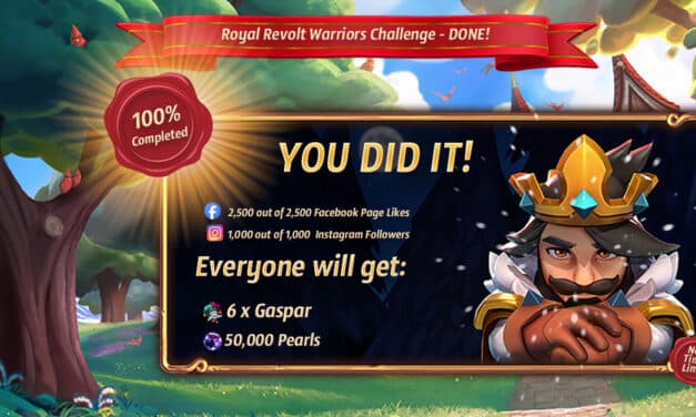 Royal Revolt Warriors Challenge  – 100% Completed!