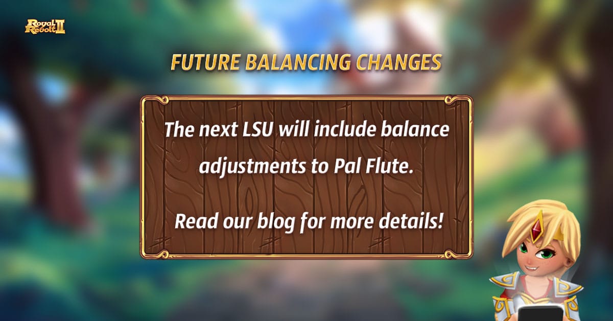 FUTURE BALANCING CHANGES