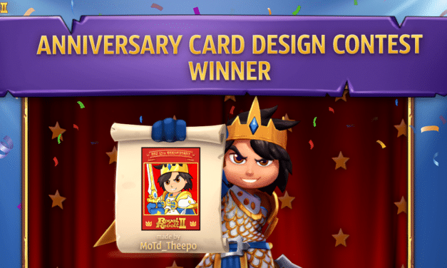 Royal Revolt 2:  Anniversary card contest winner